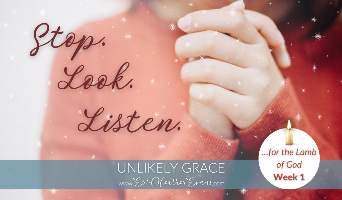 Stop. Look. Listen. — Week 1